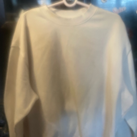 Tommy Hilfiger Cream Oversized Sweatshirt - Picture 4 of 4